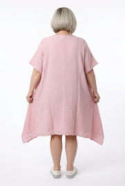 ITALIA MODA oversized mousseline katoen A-lijn tuniek