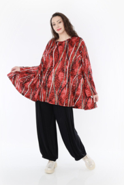 AKH oversized jersey viscose mix A-lijn tuniek apart stretch