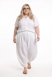 ITALIA MODA oversized mousseline katoen broek apart/in meerdere kleuren