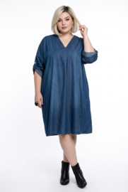 Vincenzo Allocca oversized jeans katoen A-lijn jurk/tuniek apart