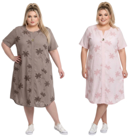 ITALIA MODA  viscose geborduurde jurk/in meerdere kleuren