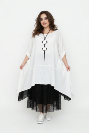 ITALIA  MODA  viscose wijde tuniek apart/ in meerdere kleuren