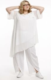 ITALIA MODA oversized viscose mix A-lijn tuniek met strik gevoerd /meerdere kleuren