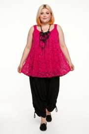 ITALIA oversized kanten top/tuniek gevoerd /stretch /in meerdere kleuren