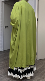 AKH oversized chique A-lijn blazer/vest met zakken apart