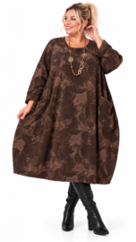 LaBass oversized fijn corduroy katoen ballon jurk