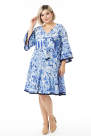 ORIENTIQUE Australian katoen A-lijn jurk