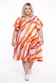 Naveed oversized viscose A-lijn jurk
