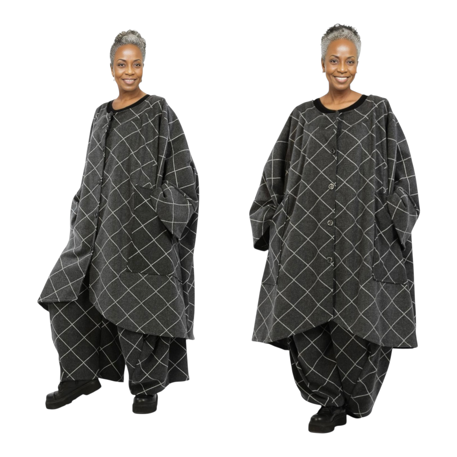AKH viscose mix  A-lijn tussenjas /blazer stretch