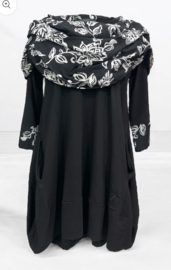 Vincenzo Allocca katoen A-lijn tuniek met een elegante carmenkraag / stretch