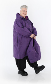 AKH katoen mix A-lijn jas  gevoerd