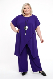 ITALIA MODA oversized viscose mix tuniek + broek stretch /in meerdere kleuren