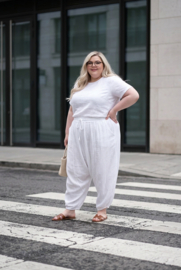 ITALIA MODA oversized mousseline katoen broek apart/in meerdere kleuren