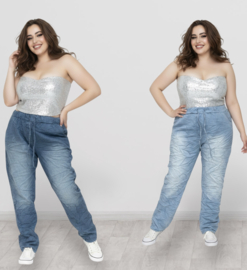 ITALIA katoen jeans broek apart/ veel stretch/in meerdere kleuren