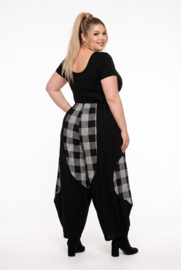 AKH viscose ballon broek zwart/grijs