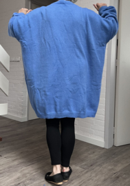 ITALIA oversized viscose mix winter gebreide top/tuniek stretch
