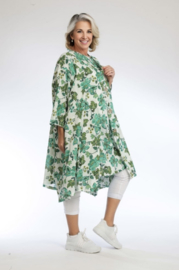 AKH oversized katoen A-lijn blazer/tuniek met zakken apart
