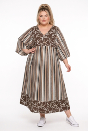Giovani collection oversized linnen A-lijn jurk
