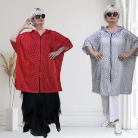 papita Germany kanten vest/blazer met ritssluiting /stretch//in meerdere kleuren