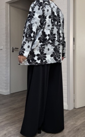 Naveed jersey A-lijn vest/blazer stretch
