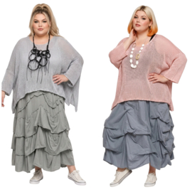 Moonshine oversized  acryl gebreide top met een lichte glans/in meerdere kleuren