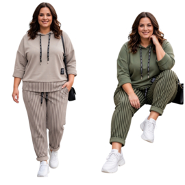 ITALIA MODA tricot viscose huispak apart/stretch/in meerdere kleuren