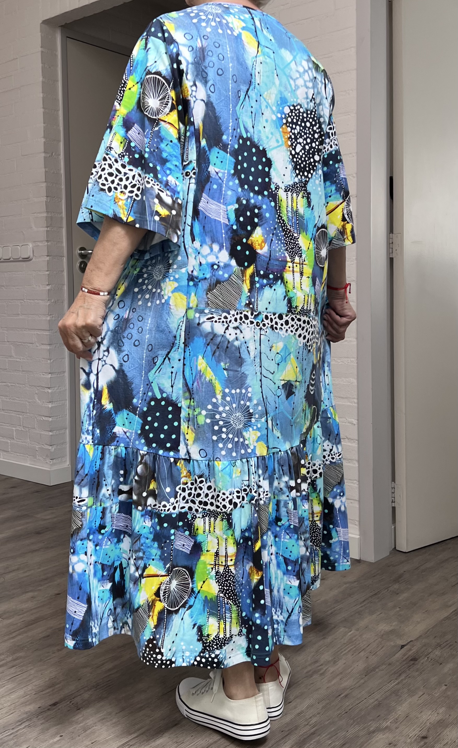 Ophilia viscose A-lijn jurk  stretch