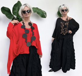 Moonshine oversized katoen  gebreide top stretch/in meerdere kleuren