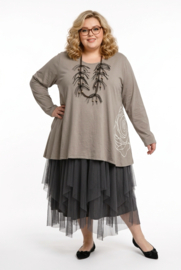 Moonshine jeresy katoen A-lijn tuniek stretch/in meerdere kleuren