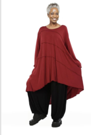 AKH oversized viscose A-lijn tuniek  apart stretch