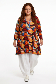 New Jersey viscoseA-lijn tuniek met zakken stretch