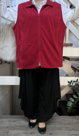 ITALIA MODA oversized fleece mouwloze vest/gilet / stretch /in meerdere kleuren