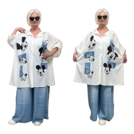 ITALIA oversized viscose blouse/hemd