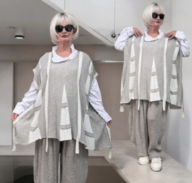 Vincenzo Allocca oversized linnen top/tuniek apart