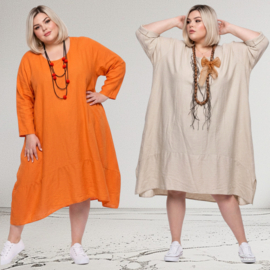 ITALIA Moda oversized viscose A-lijn jurk /in meerdere kleuren