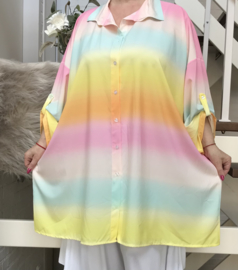 ITALIA oversized katoen blouse/hemd (extra groot)