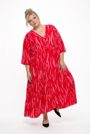 Vincenzo Allocca oversized viscose  BOHO A-lijn jurk apart