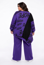 FUNKY DIVA  oversized viscose mix A-lijn tuniek stretch