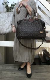 Giulia Pieralli luxe designer dames handtas bruin - Fashion glamour bag