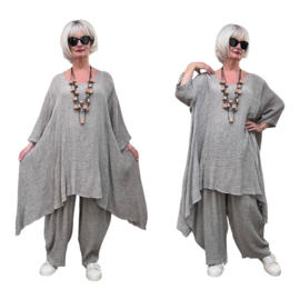 Moonshine linnen A-lijn jurk/tuniek apart stretch