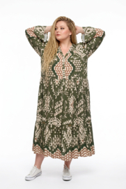 Sissi BOHO oversized A-lijn viscose jurk apart