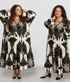 Sissi BOHO oversized A-lijn viscose jurk apart