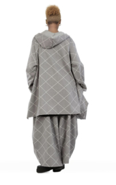 AKH viscose mix  A-lijn tussenjas /blazer stretch