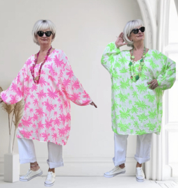 ITALIA MODA oversized katoen mousseline tuniek/in meerdere kleuren