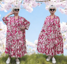 AKH viscose A-lijn jurk met zakken /apart stretch