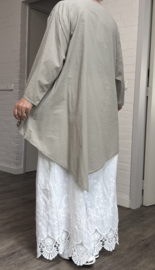 Moonshine linnen/katoen A-lijn tuniek/ geborduurd / in meerdere kleuren