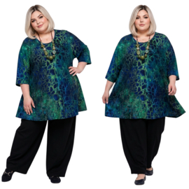 Naveed oversized viscose mix A-lijn tuniek stretch