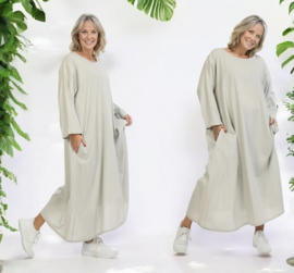 AKH oversized viscose/linnen jurk apart