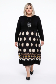 ITALIA MODA katoen/viscose jurk met zakken /stretch