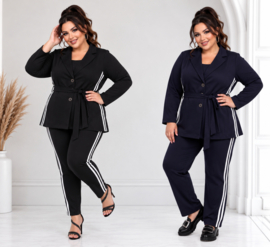 SASHA DIVA viscose damespak met bis premium kwaliteit/stretch //in meerdere kleuren